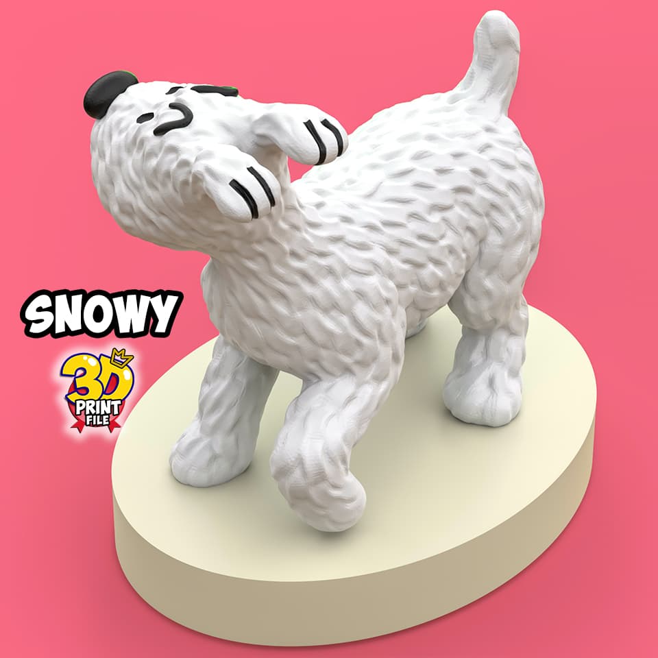 Snowy 3d print ready model from Sapristi ! Diorama