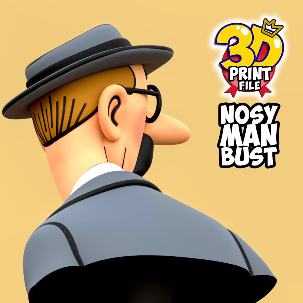 Free Nosy Man bust  3D print ready