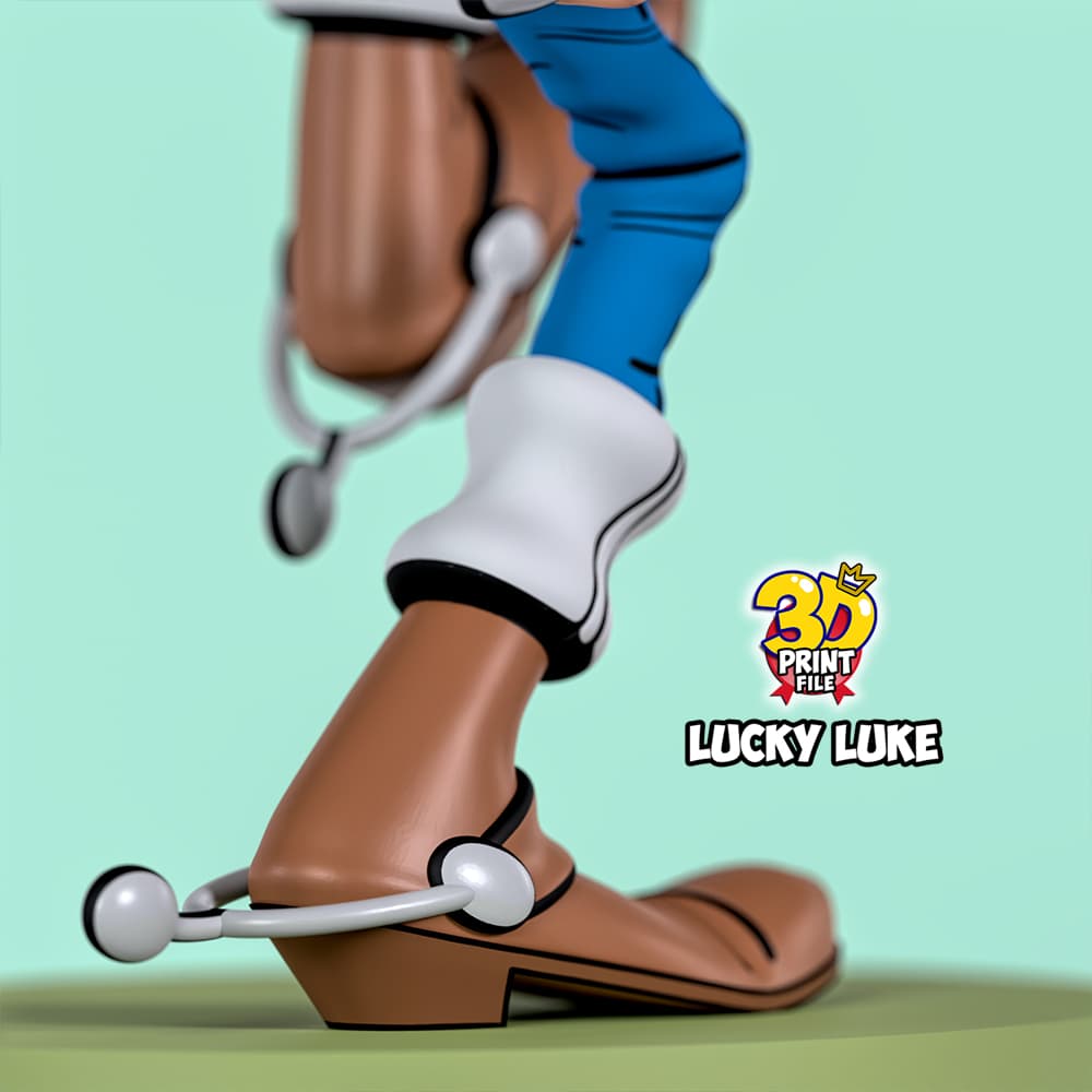 Lucky Luke 3D printable model - free size
