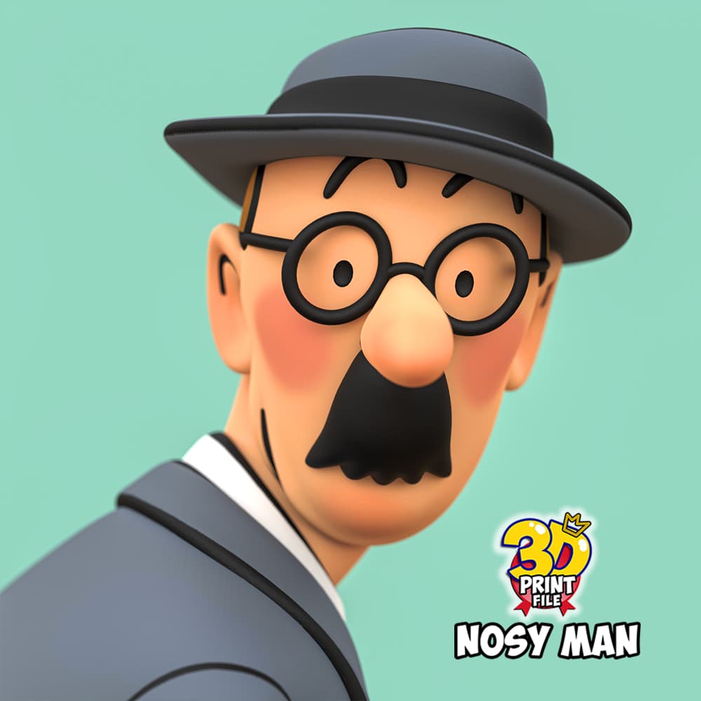Nosy man from TINTIN & Snowy – “Sapristi! Diorama