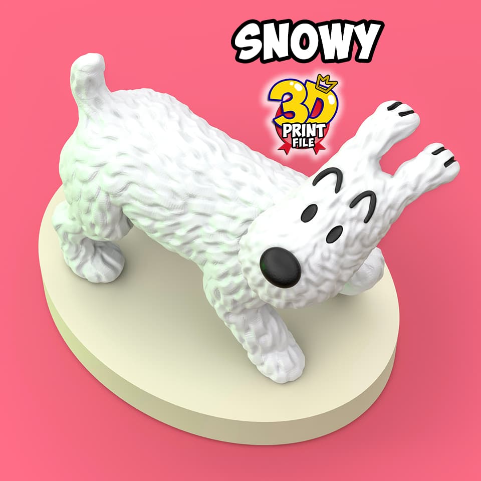 Snowy 3d print ready model from Sapristi ! Diorama