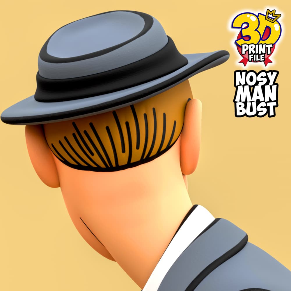 Free Nosy Man bust  3D print ready