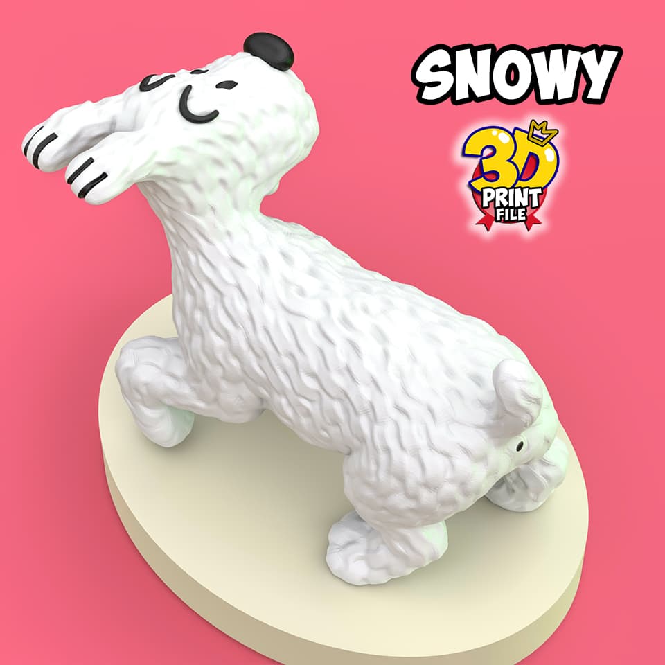 Snowy 3d print ready model from Sapristi ! Diorama