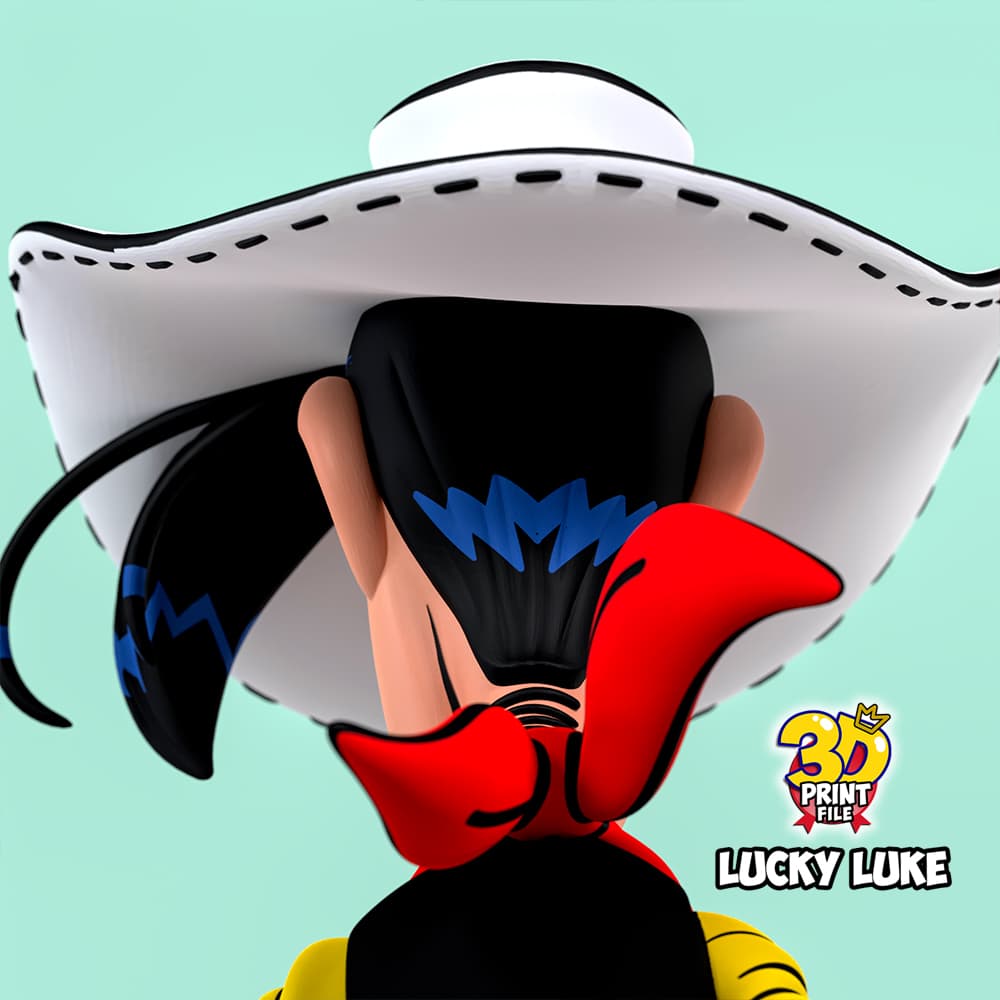 Lucky Luke 3D printable model - free size