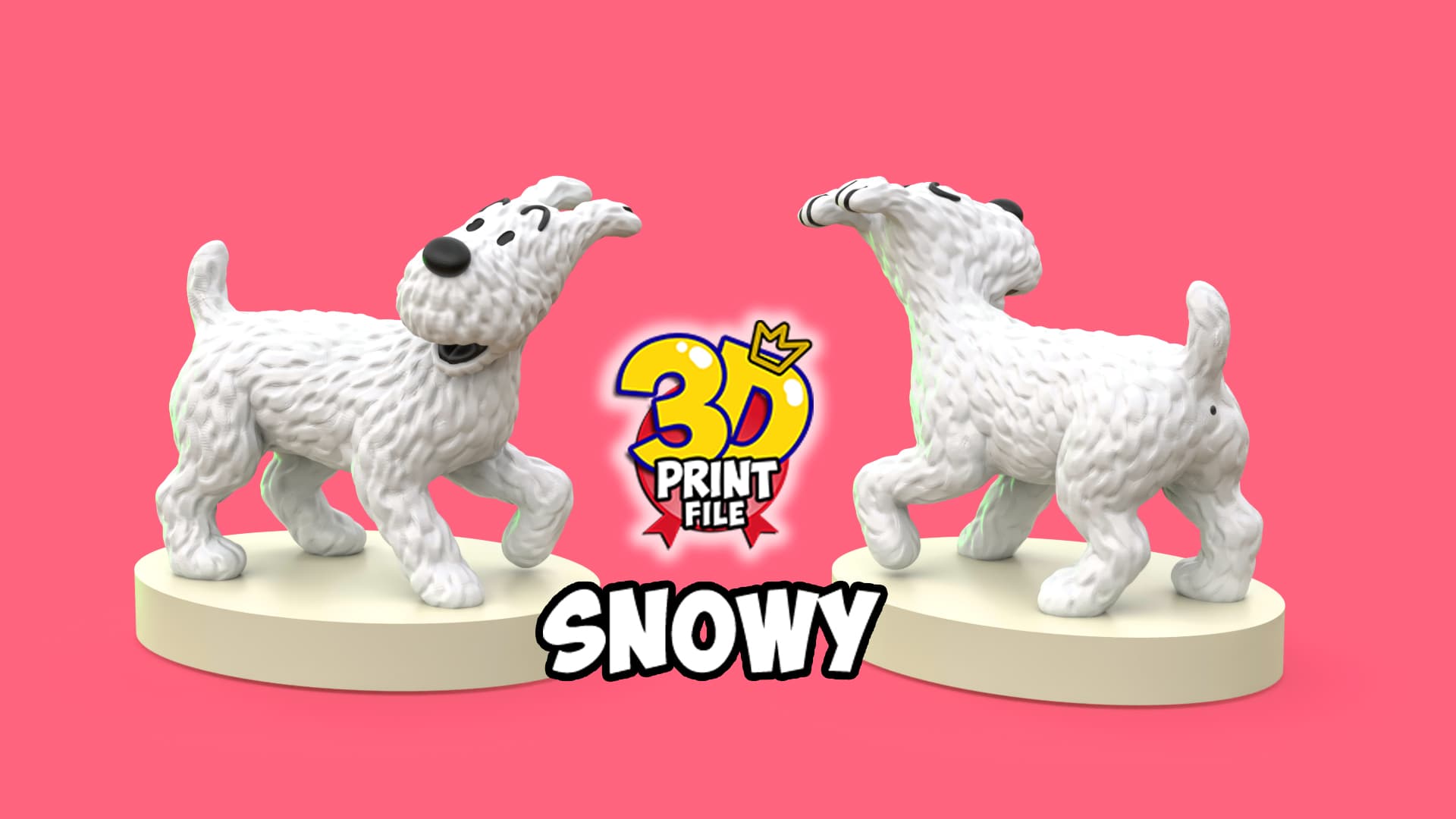 Snowy 3d print ready model from Sapristi ! Diorama