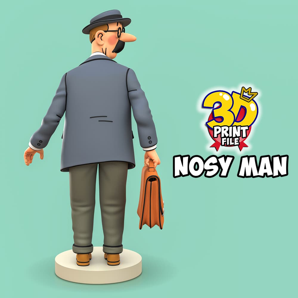 Nosy man from TINTIN & Snowy – “Sapristi! Diorama
