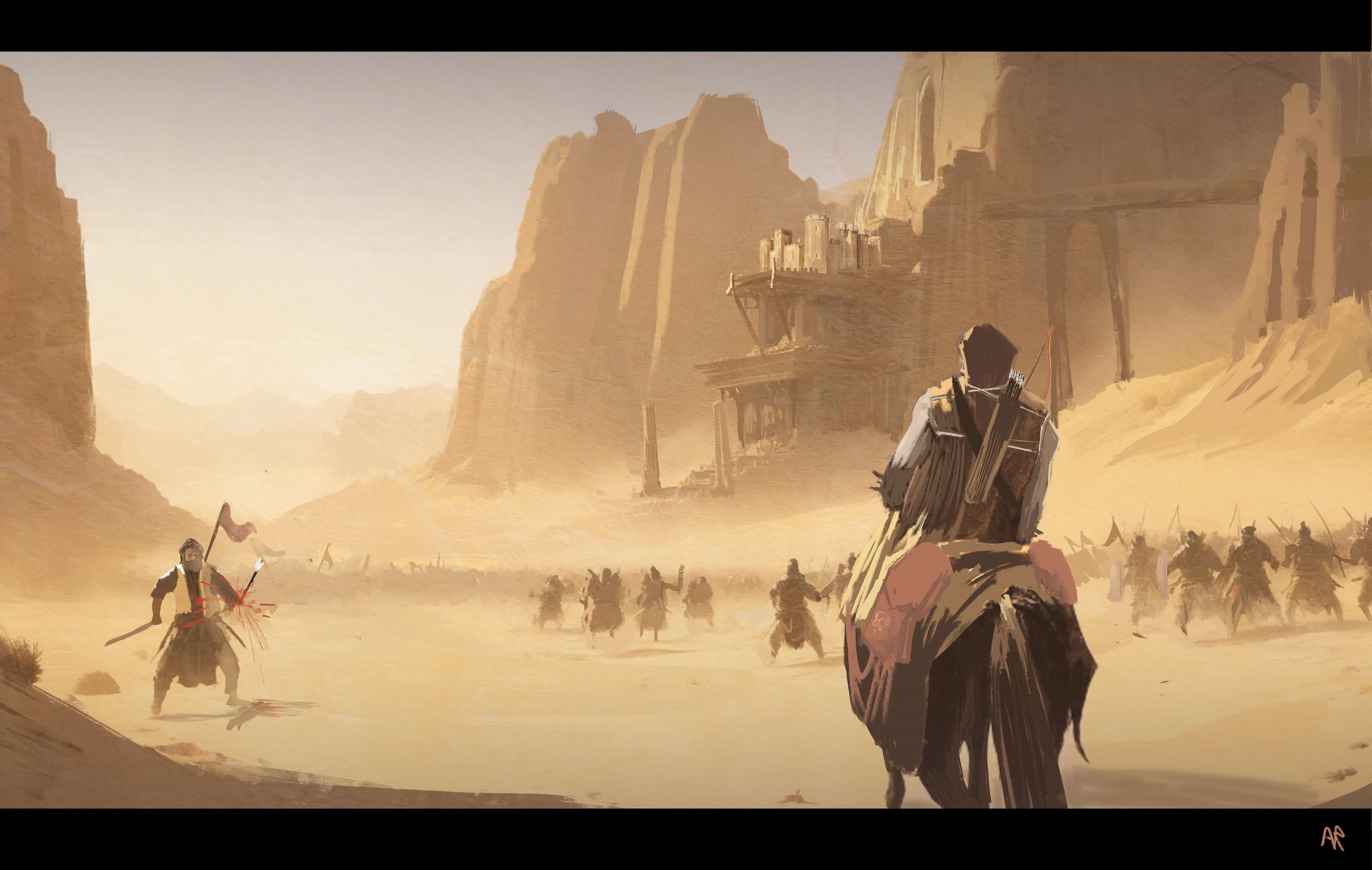 کانسپت مبارزه در بیابان