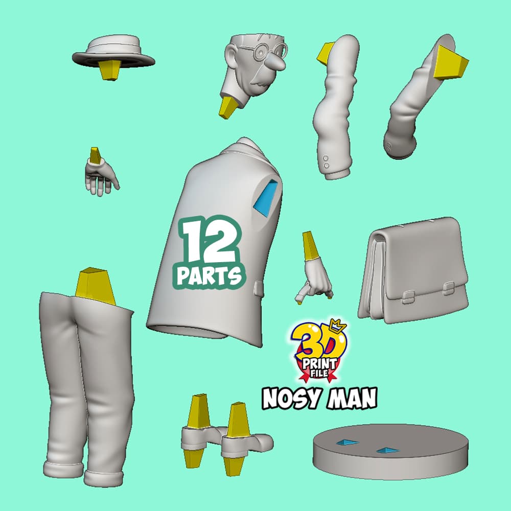 Nosy man from TINTIN & Snowy – “Sapristi! Diorama