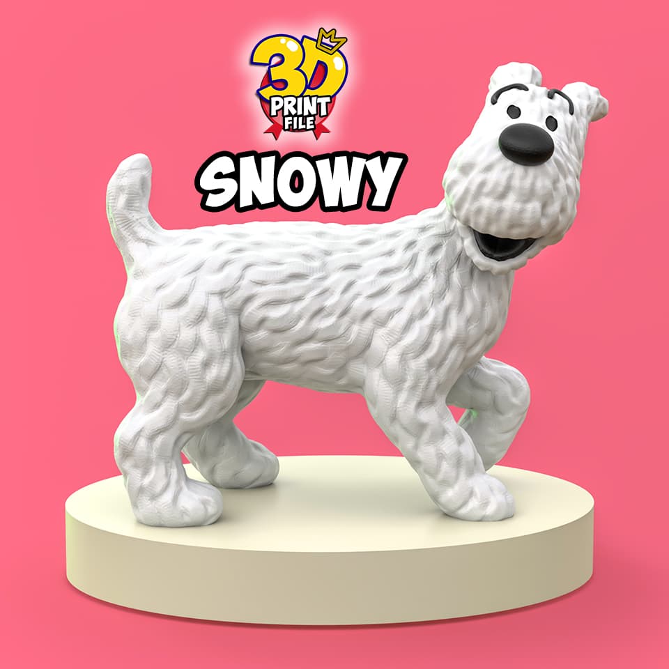 Snowy 3d print ready model from Sapristi ! Diorama
