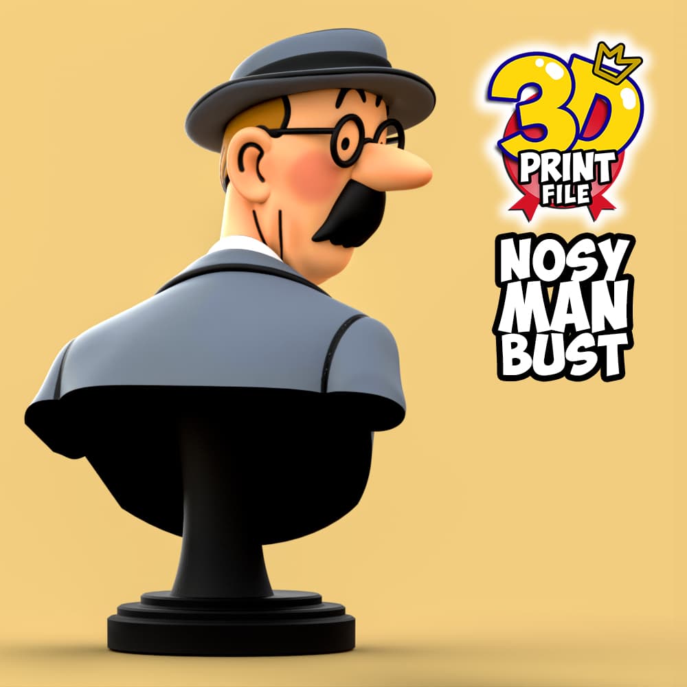 Free Nosy Man bust  3D print ready