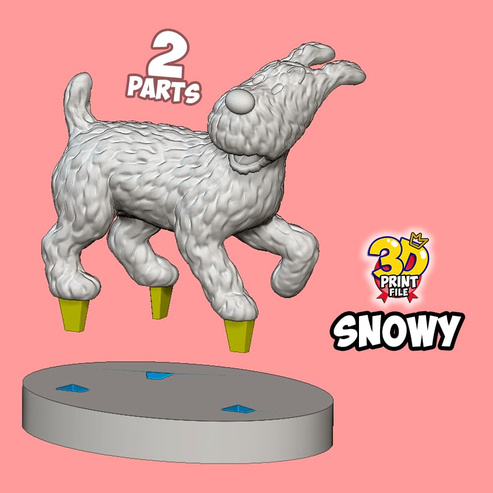 Snowy 3d print ready model from Sapristi ! Diorama