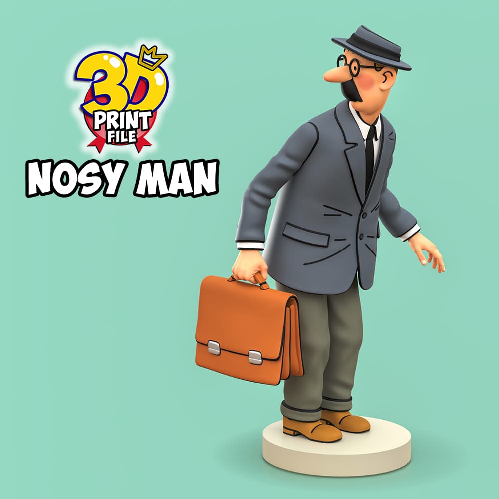 Nosy man from TINTIN & Snowy – “Sapristi! Diorama
