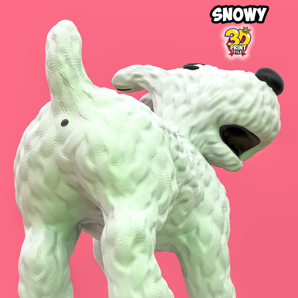 Snowy 3d print ready model from Sapristi ! Diorama