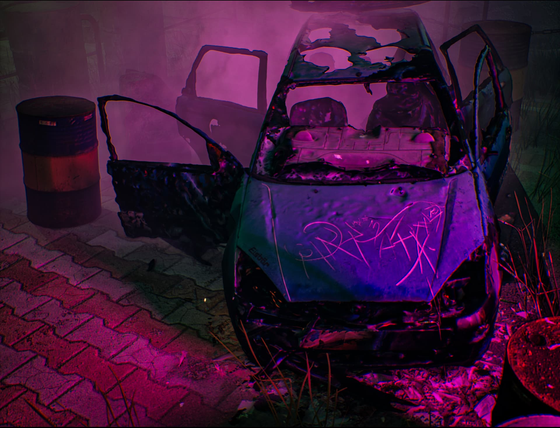 post apocalyptic phone box