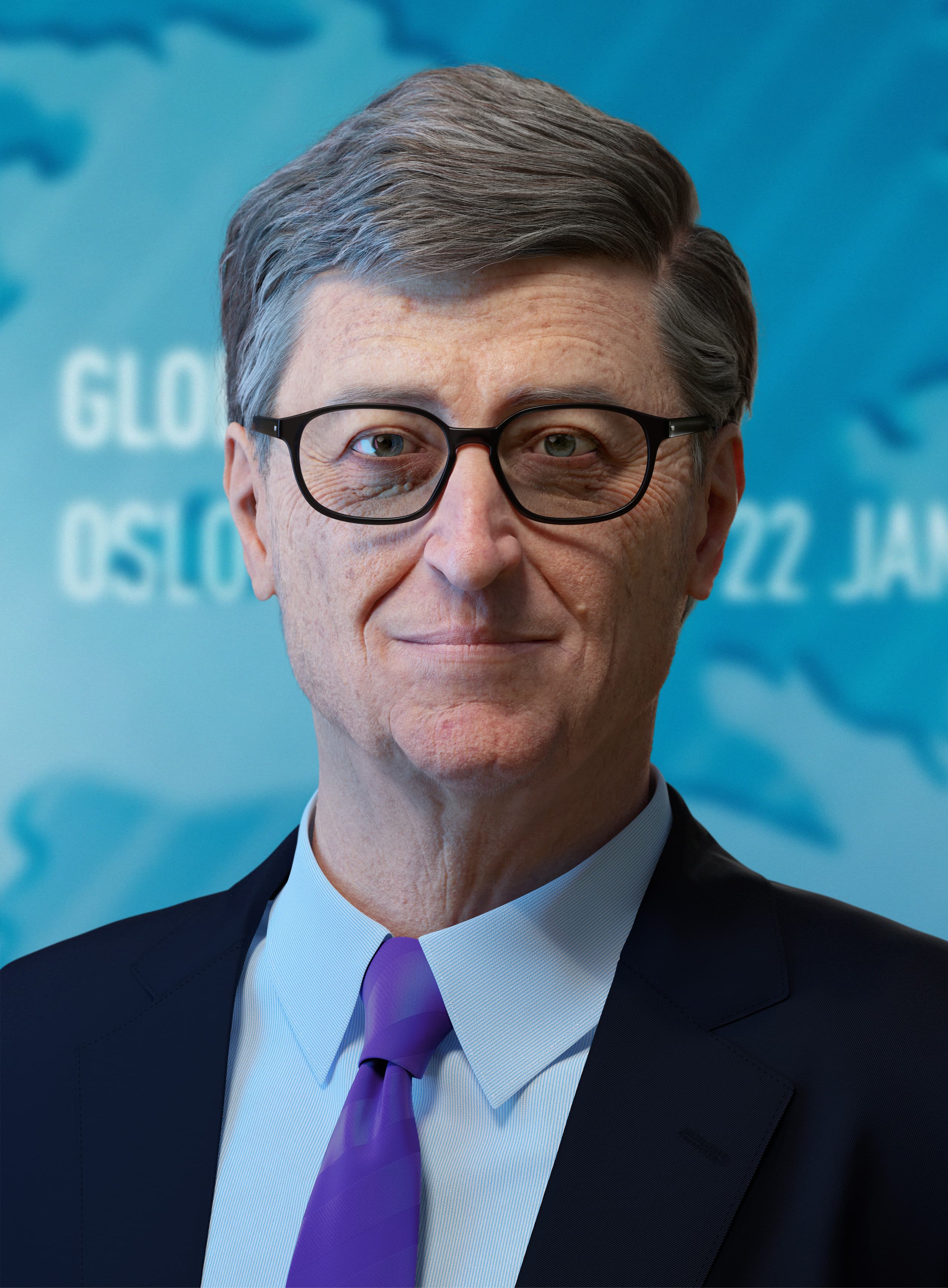 bill gates Portrait