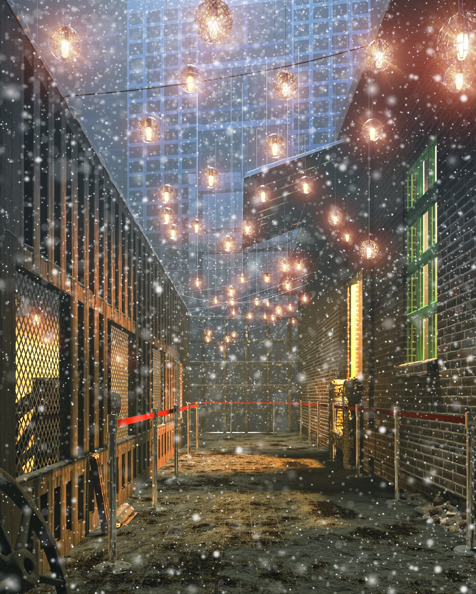 My snowy night