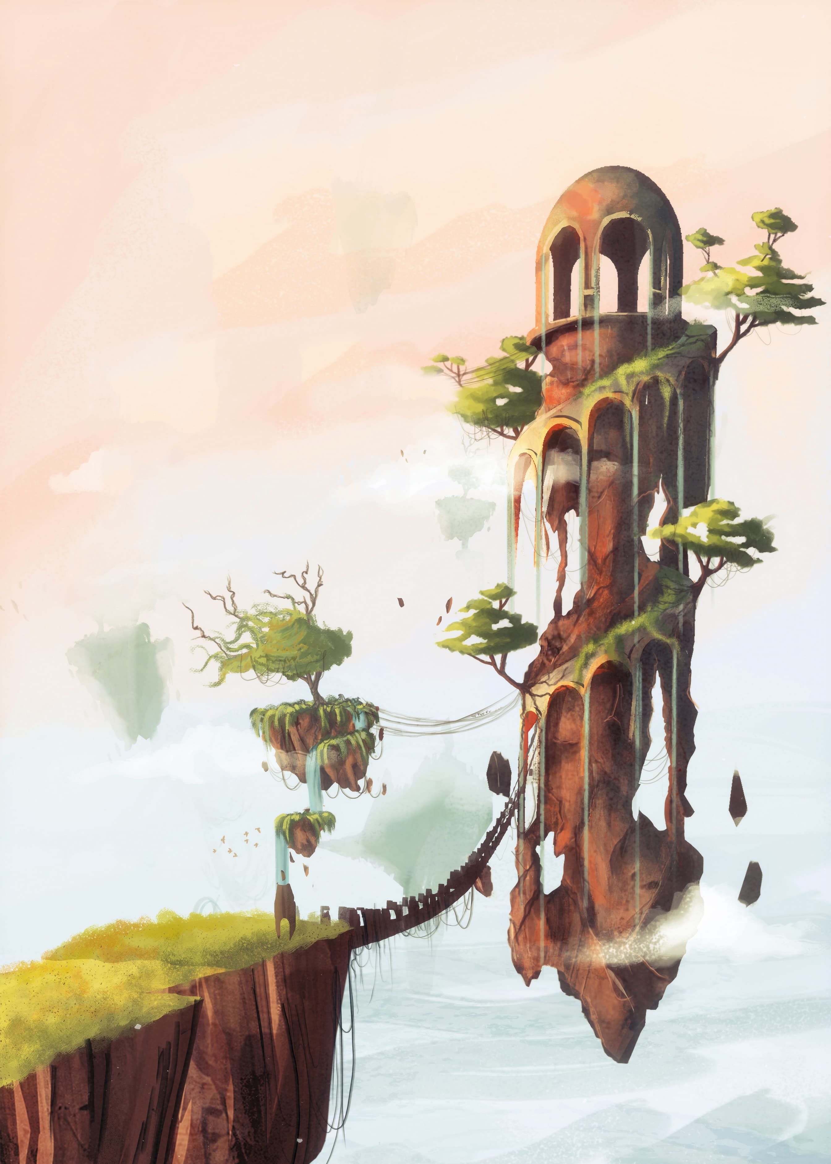 Suspended city