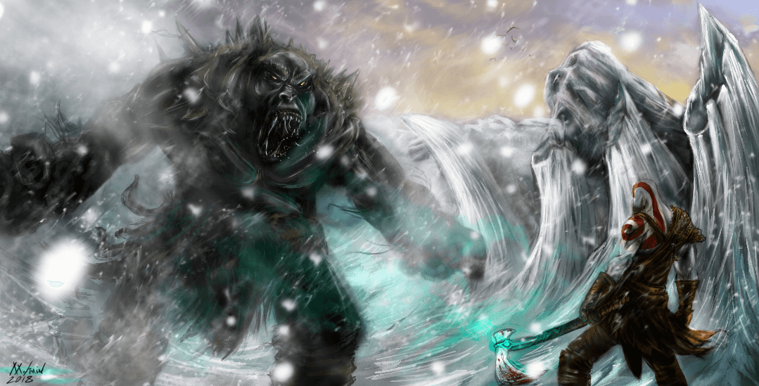 از اولین کارهای من.god of war
