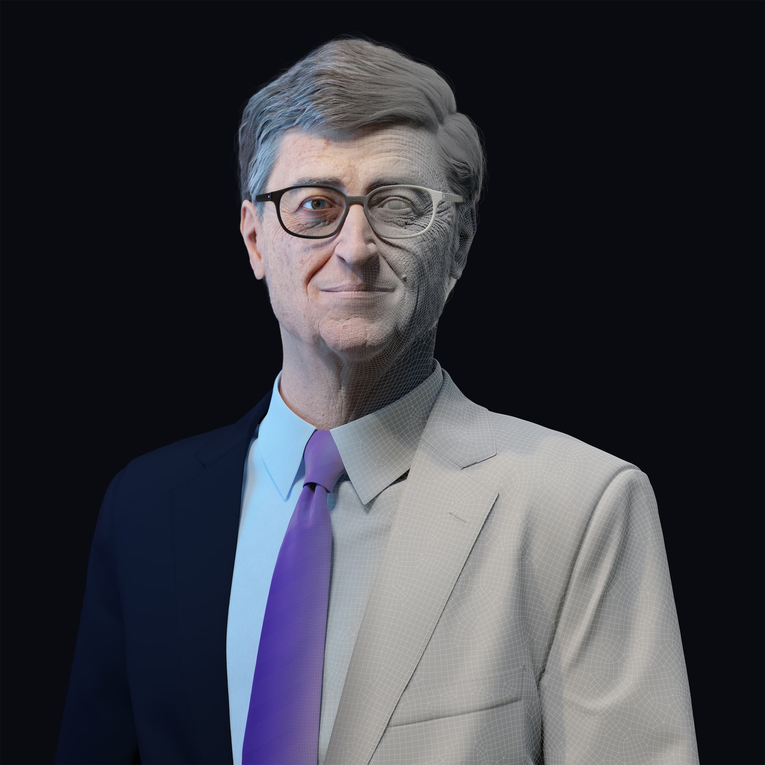 bill gates Portrait