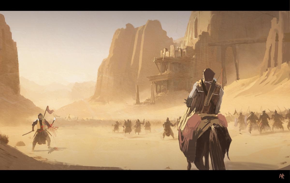 کانسپت مبارزه در بیابان